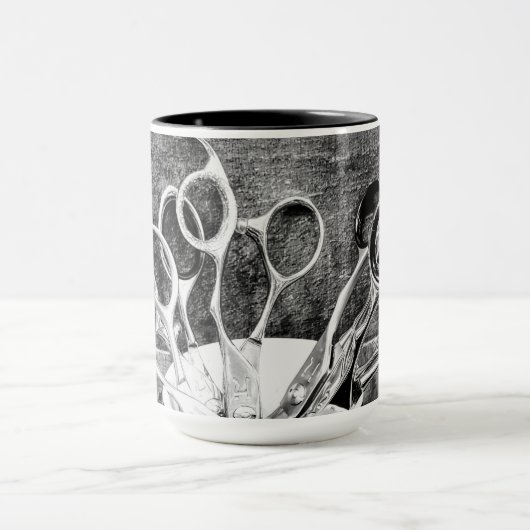 Haarstylist Mok - schaar (Midden)