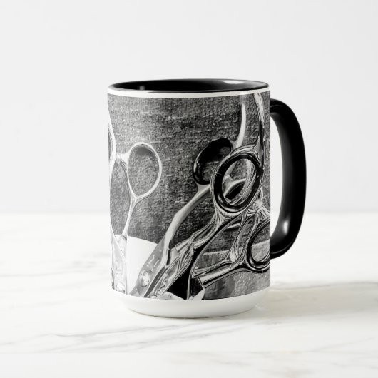 Haarstylist Mok - schaar (Voorkant rechts)