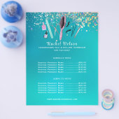 Haarstylist Nail Salon Service Sparkle Business Flyer (Enkel)
