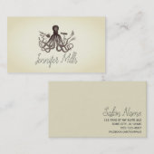 haarstylist octopus haarstylist punk  visitekaartje (Voorkant / Achterkant)