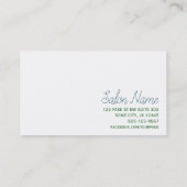 haarstylist octopus punk blauw blauw visitekaartje (Achterkant)