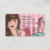 Haarstylist of Estheticien Visitekaartje (Voorkant)