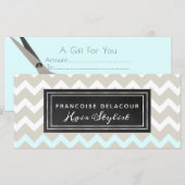 Haarstylist | patroon Beauty Salon Chevron (Voorkant / Achterkant)