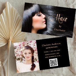 Haarstylist Photoscript schoonheidscode QR Visitekaartje