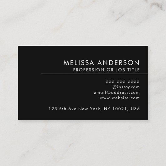 Haarstylist Professionele QR Code Moderne Logo Visitekaartje (Achterkant)