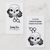 haarstylist punk slijmkop haarstylist tattoo visitekaartje (Voorkant / Achterkant)