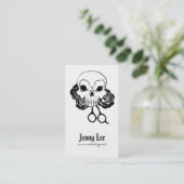 haarstylist punk slijmkop haarstylist tattoo visitekaartje (Staand voorkant)