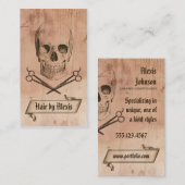 haarstylist punk slijmkop visitekaartje (Voorkant / Achterkant)