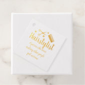 Haarstylist Quote Funny Hairdresser Stars Gold Bedankjes Labels (Met doos)