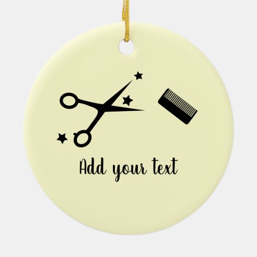 Haarstylist Quote Funny Hairdresser Stars Keramisch Ornament (Achterkant)