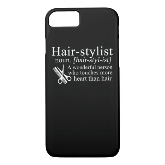 Haarstylist raakt meer hart dan haar haar Case-Mate iPhone case (Achterkant)