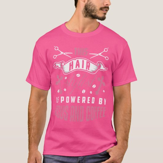 Haarstylist Religious Jesus Stylist Kapper T-shirt (Voorkant)