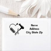 **HAARSTYLIST** RETOURADRES LABEL (Insitu)