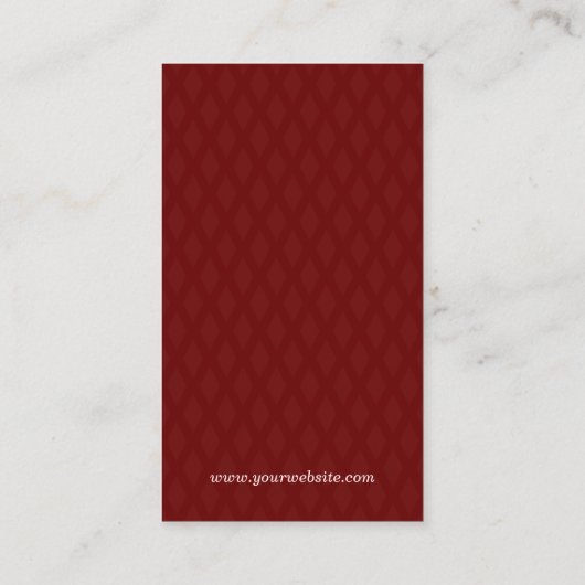 Haarstylist -  Retro Stijlvol Visitekaartje (Achterkant)