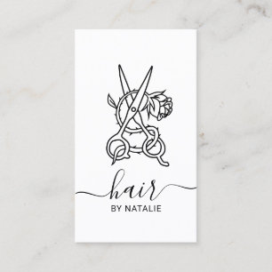 Haarstylist Roos Logo Salon Typografie Visitekaartje