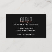 Haarstylist RoseGold Scissors Marble Visitekaartje (Achterkant)