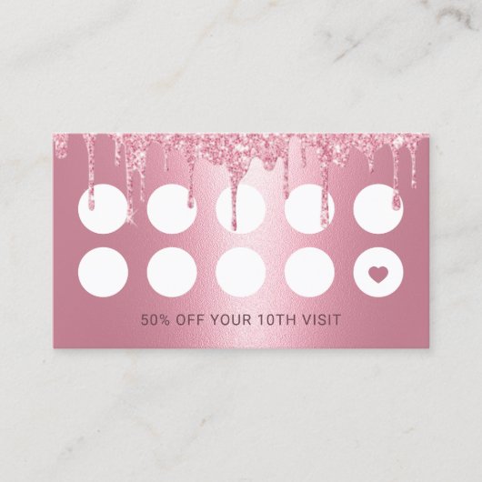 Haarstylist Roze glitter maakt de salon Loyalty sc (Voorkant)