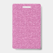 Haarstylist Roze & Gouden Glitter Initiaal Badge (Achterkant)
