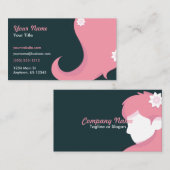 Haarstylist Roze Haar Visitekaartje (Voorkant / Achterkant)