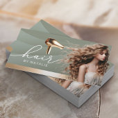 Haarstylist Sage Green Beauty Girl Haarsalon Visitekaartje