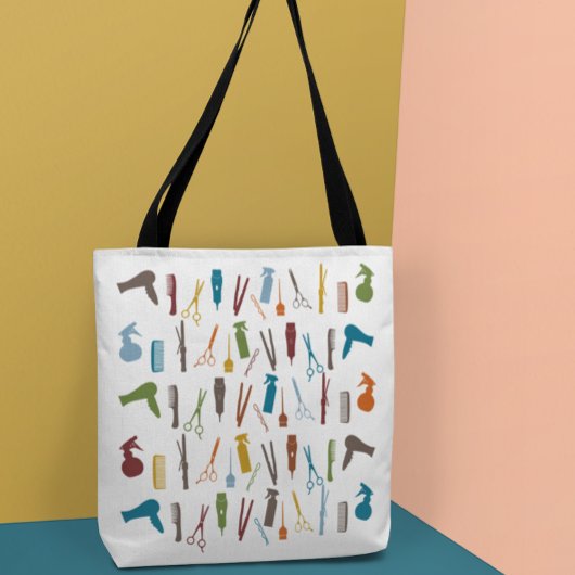 Haarstylist Salon kapper schaar Tote Bag