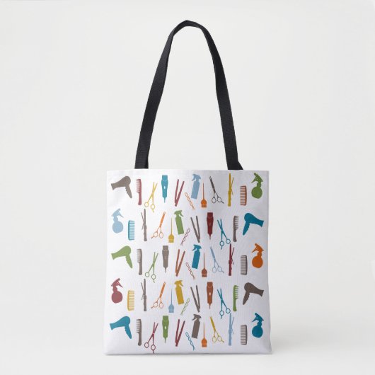Haarstylist Salon kapper schaar Tote Bag (Voorkant)