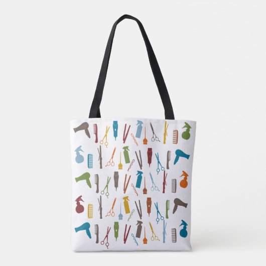 Haarstylist Salon kapper schaar Tote Bag (Achterkant)