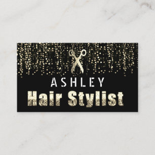 Haarstylist Salon Light Gold Appointcard Visitekaartje