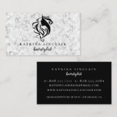 Haarstylist Salon Logo Marged Professional Visitekaartje (Voorkant / Achterkant)