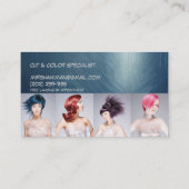 haarstylist, salon visitekaartje (Achterkant)