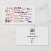 Haarstylist/Salon-Visitekaartjes Visitekaartje (Voorkant / Achterkant)