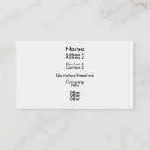Haarstylist/Salon-Visitekaartjes Visitekaartje (Achterkant)