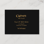 Haarstylist Sassy Hair Salon Visitekaartje (Achterkant)