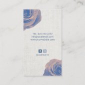 Haarstylist  schaar en ventilatorzout visitekaartje (Achterkant)