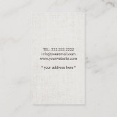 Haarstylist  schaar en ventilatorzout visitekaartje (Achterkant)