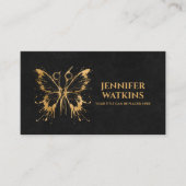 Haarstylist - Schaar en vlinderkunst Visitekaartje (Voorkant)