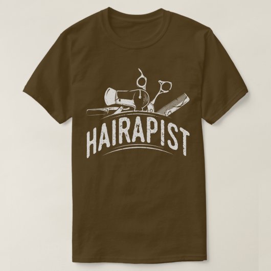 Haarstylist Schaar Haardroger Kapper Kapper T-shirt (Design voorkant)