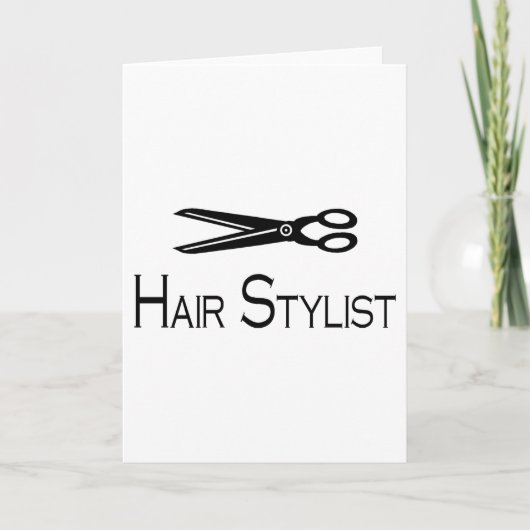 Haarstylist (schaar) kaart (Voorkant)