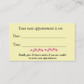 Haarstylist schaar - Modern Visitekaartje (Achterkant)