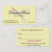 Haarstylist schaar - Modern Visitekaartje (Voorkant / Achterkant)