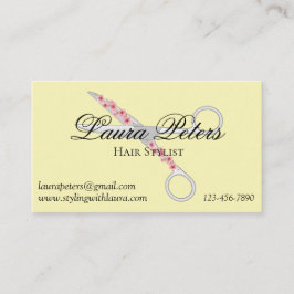 Haarstylist schaar - Modern Visitekaartje