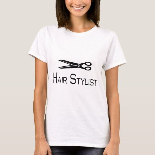 Haarstylist (schaar) t-shirt (Voorkant)