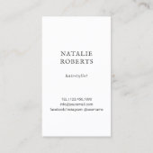 Haarstylist schaar-vlinderWaterverf Visitekaartje (Achterkant)