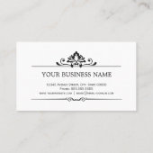 Haarstylist - Schaduw van Damask Visitekaartje (Achterkant)