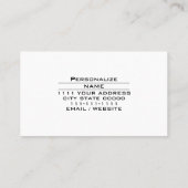 Haarstylist schoonheidssalon salon cosmetica winke visitekaartje (Achterkant)