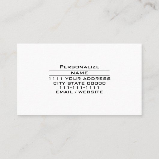 Haarstylist schoonheidssalon salon cosmetica winke visitekaartje (Achterkant)