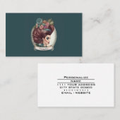 Haarstylist schoonheidssalon salon cosmetica winke visitekaartje (Voorkant / Achterkant)