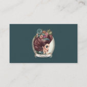 Haarstylist schoonheidssalon salon cosmetica winke visitekaartje (Voorkant)