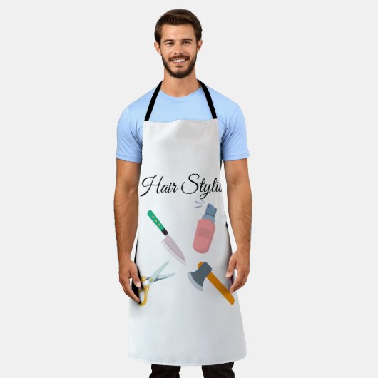 Haarstylist Schort (Gedragen)