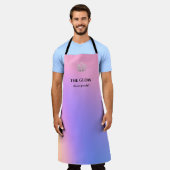 Haarstylist Schorten Trendy roze holografische sal (Gedragen)